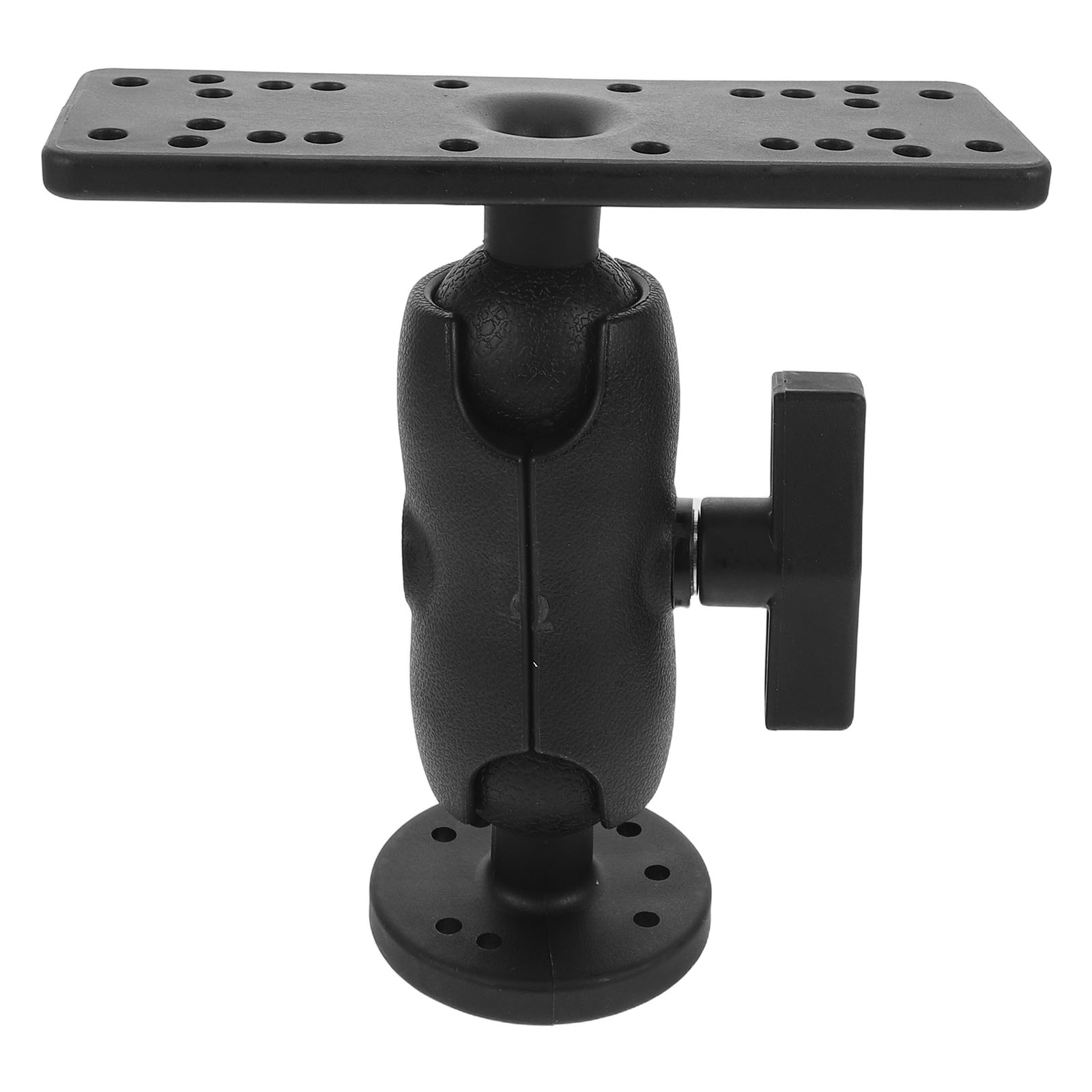 Raindrops Black 360 Degree Rotating Fish Finder Mount Adjustable Universal Holder for Kayak and Boat Electronics Accessories