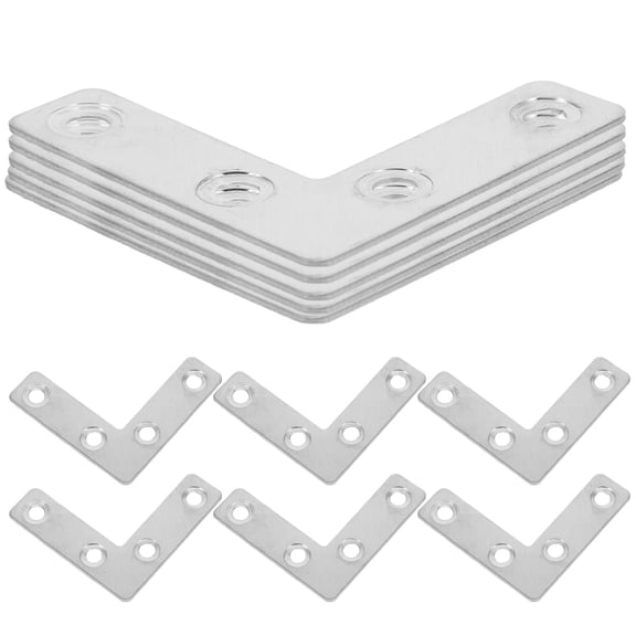 Raindrops Folding Shelf Brackets L Bracket Stainless Steel Versatile Machinery 36Pcs