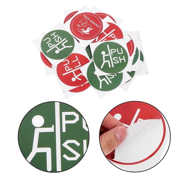 Raindrops 36pcs Convenient Caution Glass Sticker Convenient Push Door Label Convenient Push Stickers