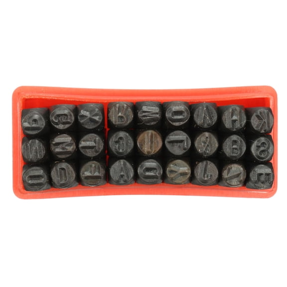 Raindrops Number Punch Set in Multiple Colors for Hardened Steel Metal Stamping and Crafting Tools