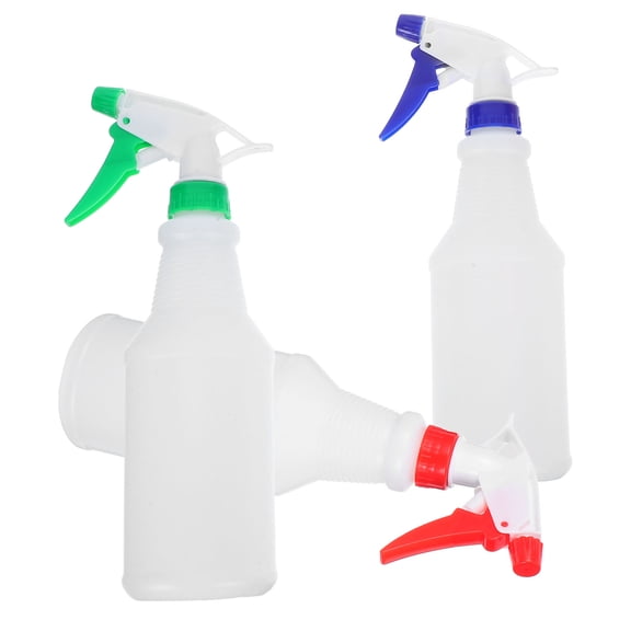 FOMIYES 3-Pack Multipurpose Spray Bottles with Clear Measurement Markings and Adjustable Nozzles for Home, Garden, and Cleaning Use