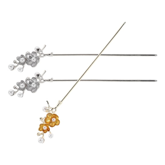 Raindrops 3PCS Hairpins for Updos - Bridesmaid Hair Accessories Wedding for Women Vintage Style