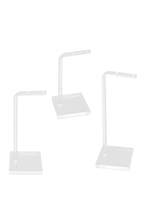 3Pcs Transparent Acrylic Earring Display Stands Jewelry Organizer Rack for Earrings