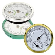 Raindrops 3-Pack Analog Hygrometer Set with Hanging Design, Assorted Colors for Indoor Use, Perfect Gift for Home and Office