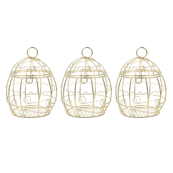 Raindrops 3Pcs Bird Suet Balls Holder Hanging Suet Balls Feeder Iron Wire Bird Feeder for Outdoor