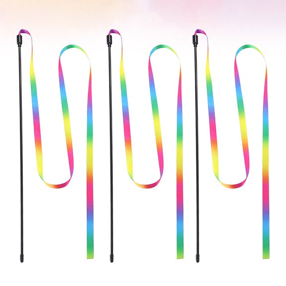 Raindrops Cat Playing Stick 3Pcs Multi for Fun and Energetic Pet Interaction