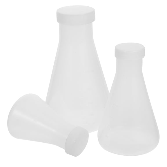 Raindrops 3Pcs Conical Flask for Chemistry and Applications in Labs