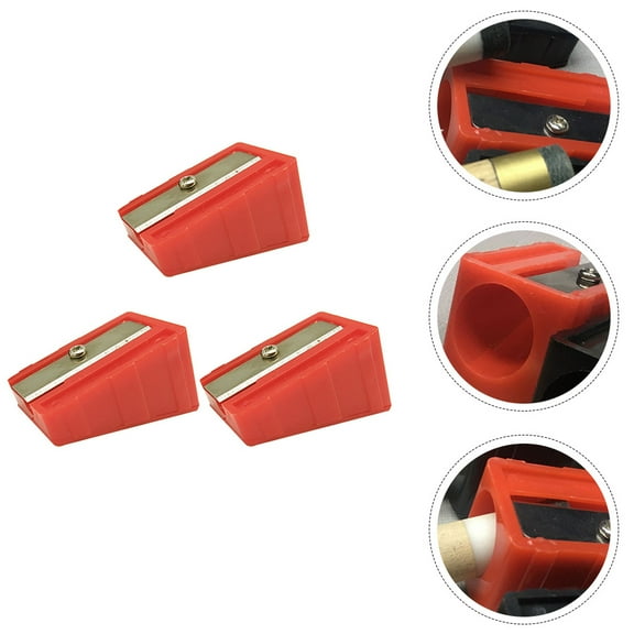 FOMIYES Billiard Pool Snooker Correct Tool Cue Tip Burnisher Plastic 3Pcs