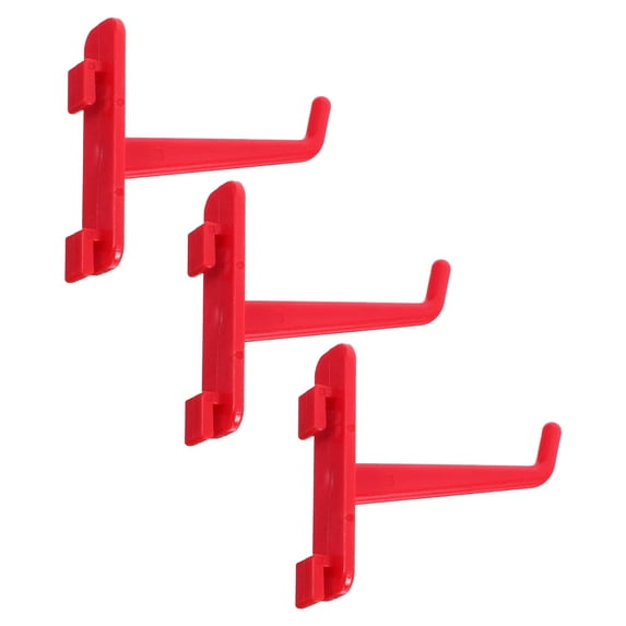 FOMIYES 3Pcs Plastic Pegboard Hooks Garage Tool Hanging Organizer Wall Mount for Spray Bottle Holder