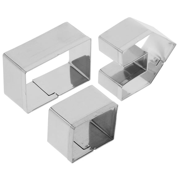 Raindrops 3Pcs Diy Baking Molds Set Stainless Steel For Families Mini Ginger House Cookie Cutters 4X4.5X2Cm