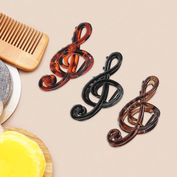 Raindrops 3Pcs Hair Shark Clip Acrylic Multi Matte Finish Hair Catch Clips For Women Photos Events