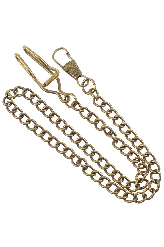 3Pcs Golden Pocket Watch Chains for Men and Women Easy to Disassemble 14.8X0.4X0.4in