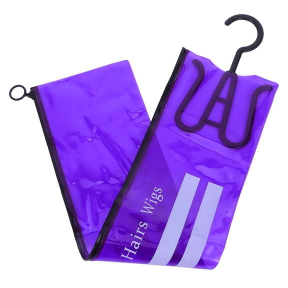 Raindrops 3Pcs Portable Wig Bags Hanging Storage Organizer for Hair Extensions