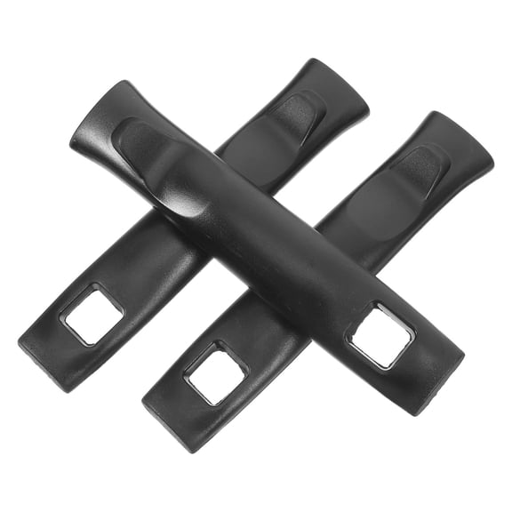 FOMIYES 3-Pack Ergonomic Black Bakelite Pot Handles Universal Replacement with Anti-Scald Design