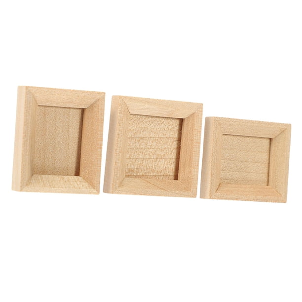 Mini Rustic Picture Frames Raindrops 3Pcs Miniature Picture Frames For Dollhouse Decoration Mini ...