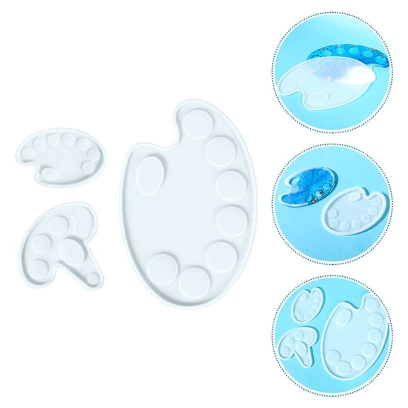 FOMIYES Silicone Palettes Molds White Resistant to Tearing Easy Demold for Home Use