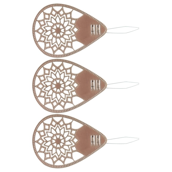 Raindrops 3Pcs Needle Threaders Sewing Tool for Cross Stitch in Rose Gold for Elderly