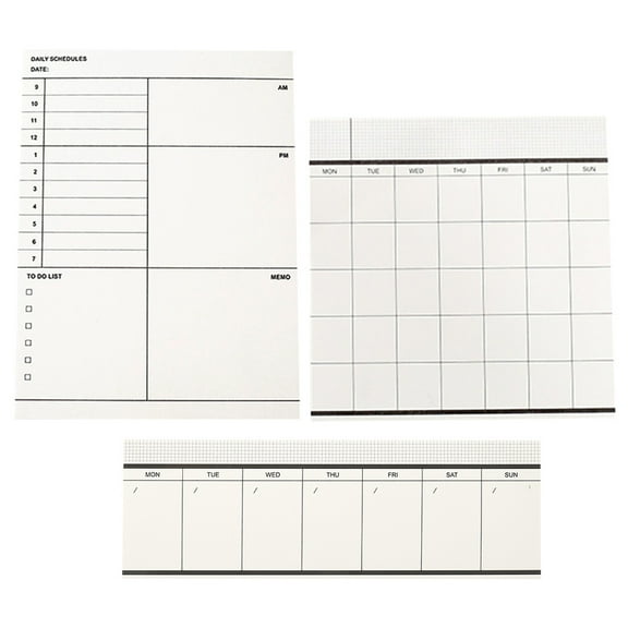 Raindrops 3Pcs Note Paper for Recording Journey 7.1x2.4x0.4in