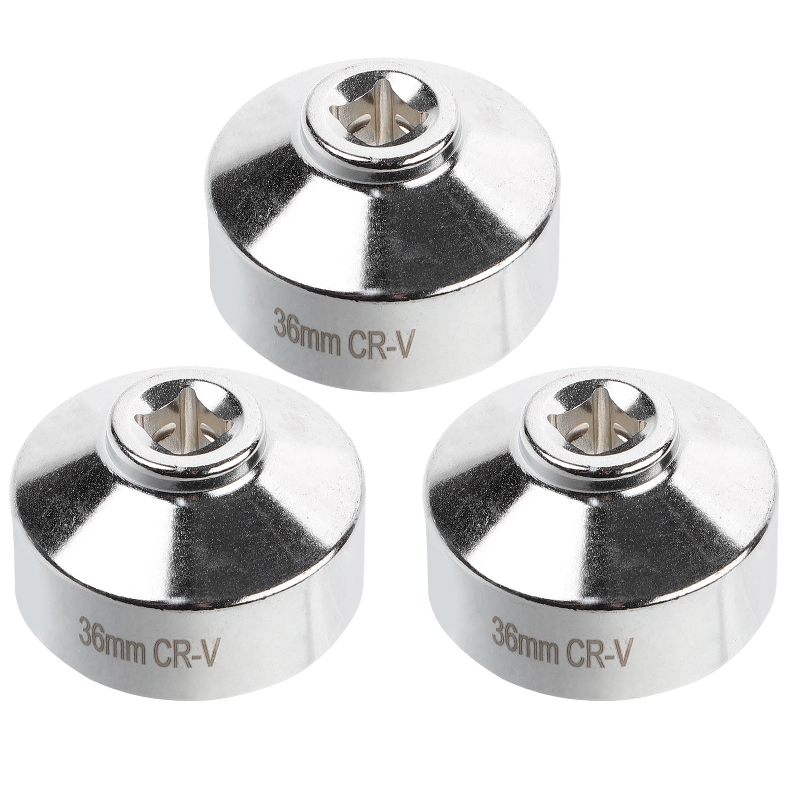 Raindrops 3Pcs Oil Filter Removal Device Chrome Vanadium Steel for DIY Enthusiasts 1.89X1.89X1.34In