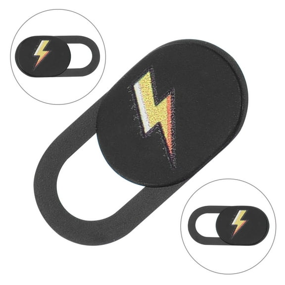 Raindrops 3Pcs Laptop Webcam Cover Black Protective Camera Covers with Sticky Film for Privacy Security