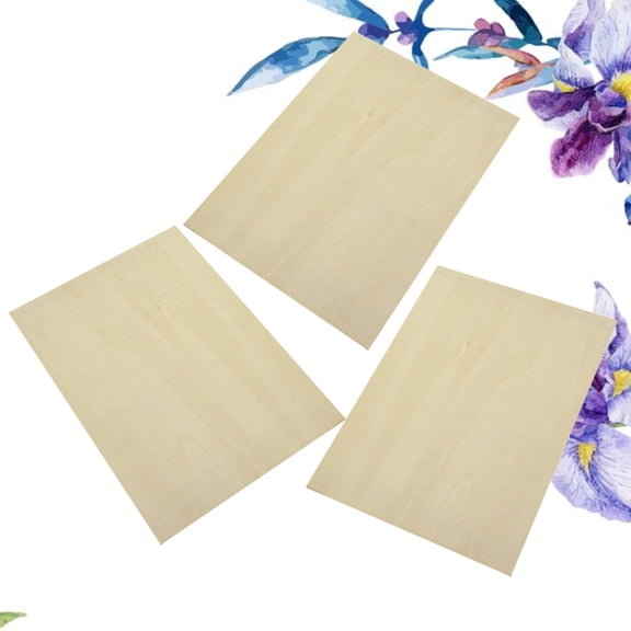FOMIYES Wood Panels Drawing Board Beige Basswood 3Pcs