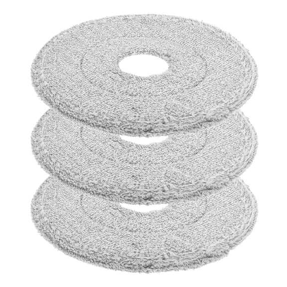 FOMIYES Grey Cotton Mop Head Reusable Washable for Home Cleaning 3Pcs