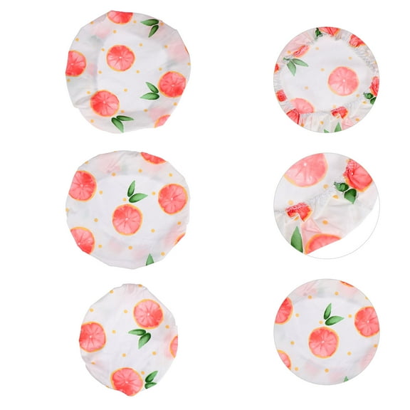 Raindrops 3Pcs Round Cotton Reusable Food Wrap Assorted Color Small 7.87in Diameter for Households