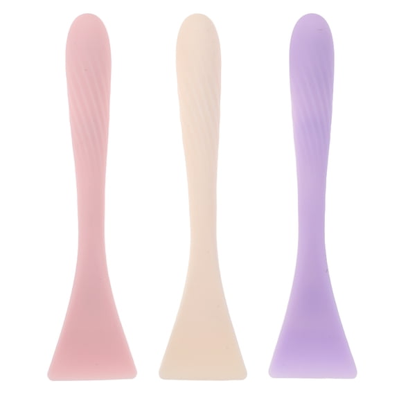 Raindrops Silicone Facial Brush Set 3 Pieces for Makeup Application, Exfoliating and Cleansing with Stylish Design