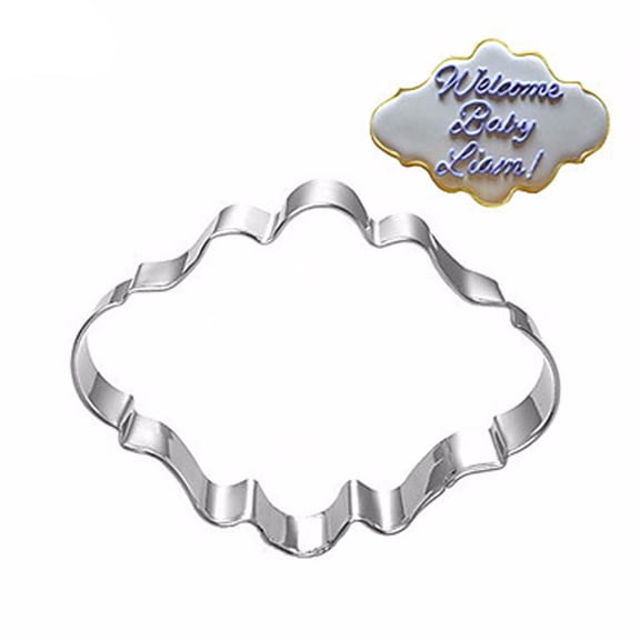 Raindrops 3Pcs Stainless Steel Cookie Cutter Photo Frame Shape Non-stick Baking Moulds for Fondant Mold