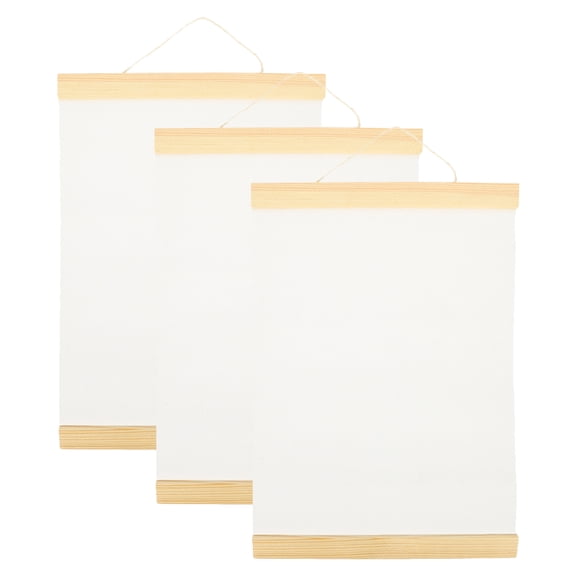 Raindrops 3Pcs Wood Cotton Material Flat Canvas Boards Square Shape Art Class Supplies 30x40In