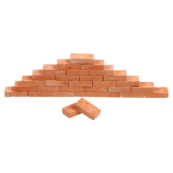 Raindrops 3Set Miniature Paving Bricks Red Rectangular Shape For Garden Courtyard Accessory And Diy Lovers