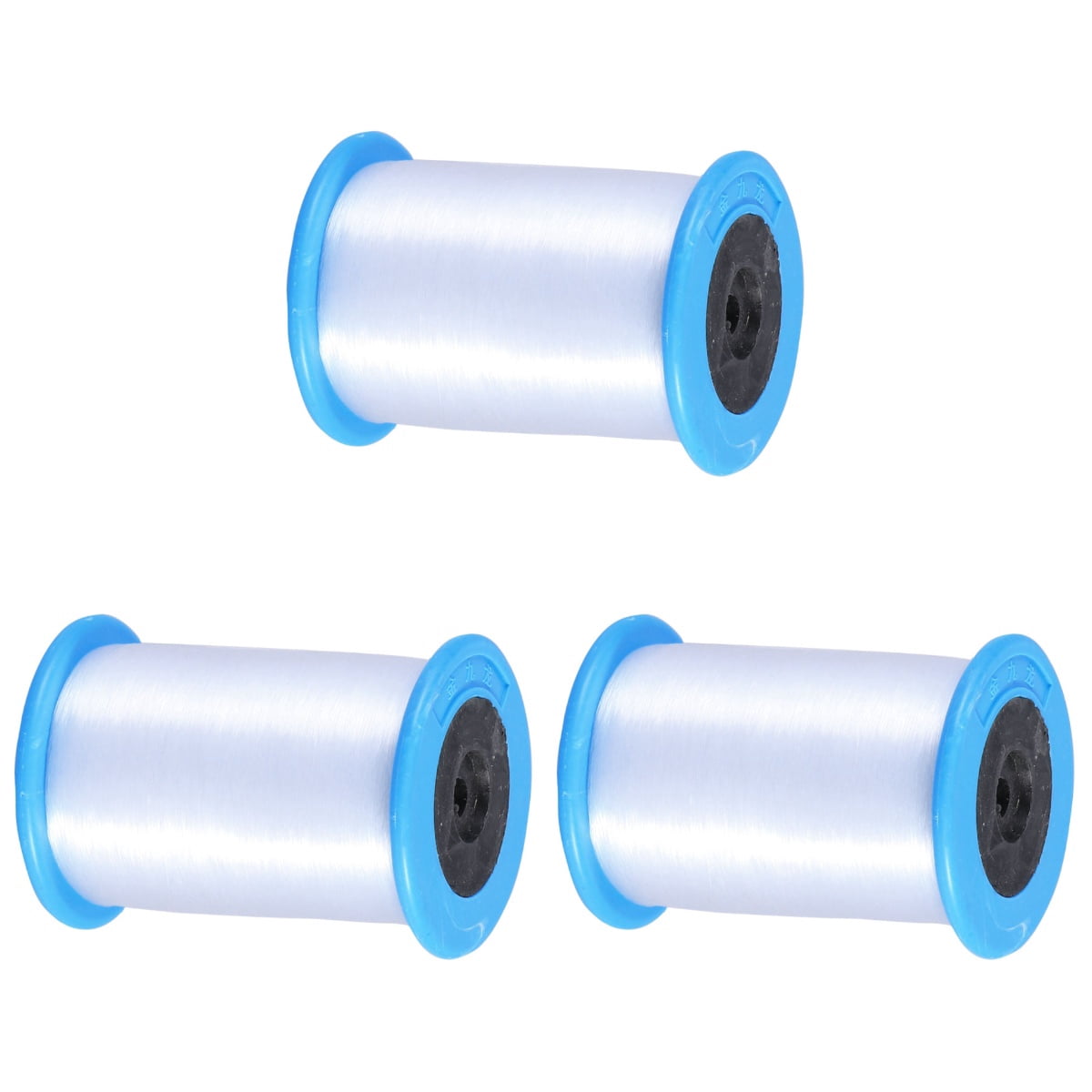 Raindrops 3-Pack 1000M Clear Nylon Thread String No Stretch Invisible Beading Thread for Bracelet Making, Hanging Ornaments, Sewing Hobby with Needle