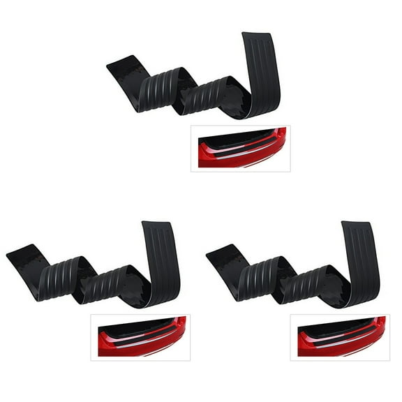 Raindrops 3pcs 104*8cm Universal Rubber Door Sill Protector Guard for Car Auto SUV Truck