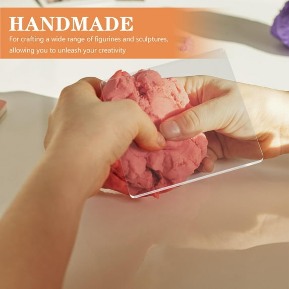 Raindrops 3pcs Acrylic Clay Tools for Sculpting and Rolling for Pottery Polymer Clay and Handcraft Projects Assorted Color