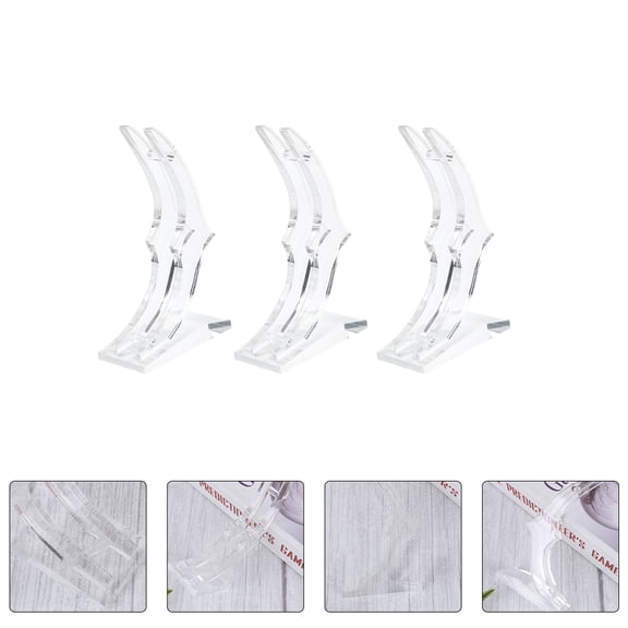 Raindrops Gold Rose Stand Acrylic Modern Decor 3Pcs 5.19X3.07X1.49In