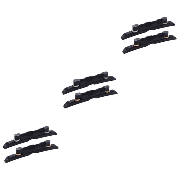 Raindrops 3-Piece Adjustable Mandolin Bridge Set with Compensated Ebony, Random Color Included