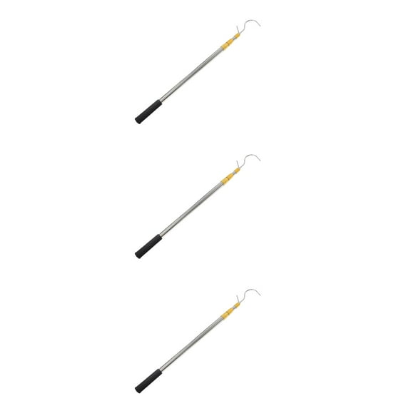 Raindrops 3pcs Adjustable RV Awning Foldable Wand for RV Awnings Telescoping Pole with Hook Easy Operation and Storage Retractable Awning Puller