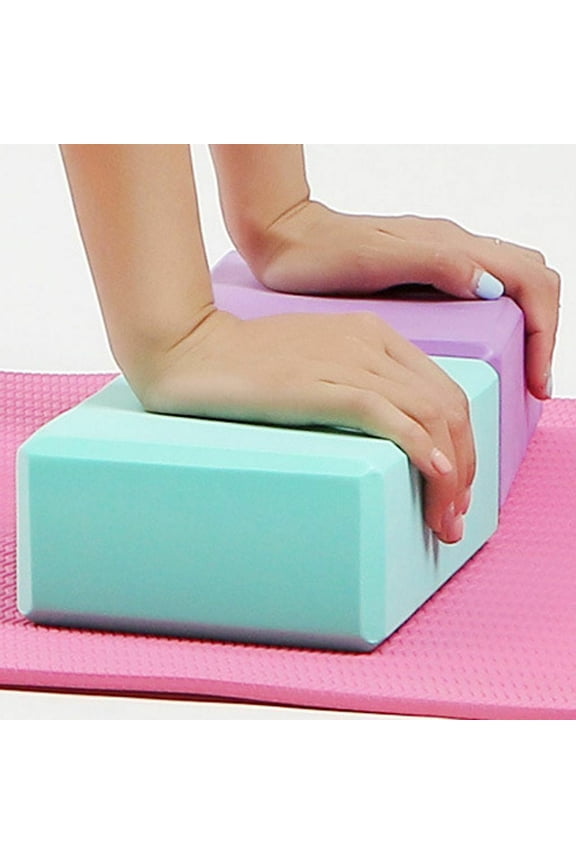 3-Pack EVA Yoga Blocks High Density Support Bricks for Comfortable and Effective Yoga Training Practice