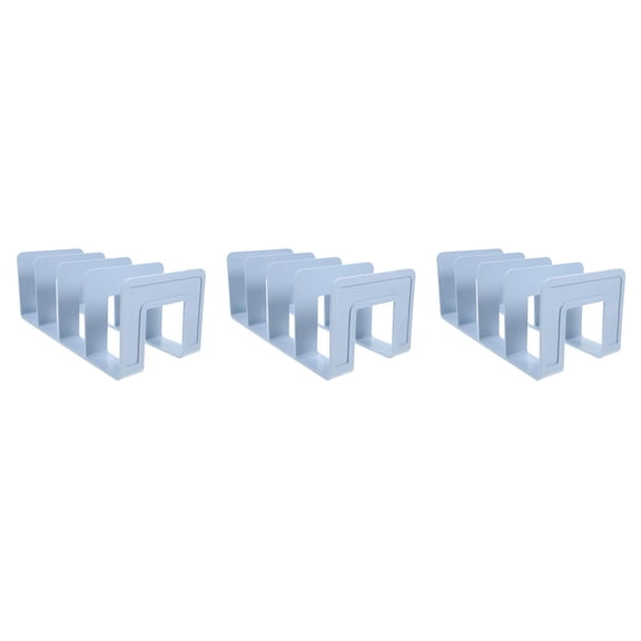 Raindrops 3-Pack Heavy Duty Adjustable Bookends for Desk, Desktop Organizer, Notebook Holder, Shelf Stand, Magazine & Binder Support