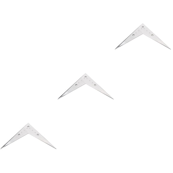 CRILSTYLEO Vee Flying Bridge Tailpiece 6-ng Silver Sturdy Replacement 3Pcs