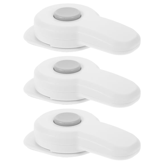 Raindrops 3Pcs Safety Locks White Plastic for Child Safety