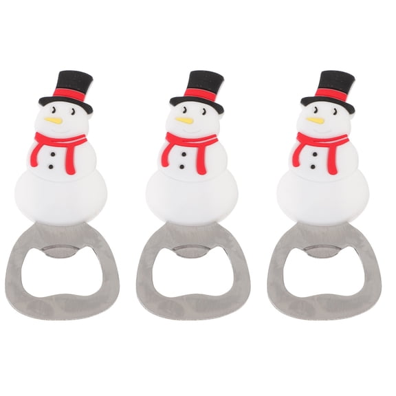 Raindrops 3-Pack Christmas Bottle Opener Set Cute Cartoon Style Beer Bottle Opener Holiday