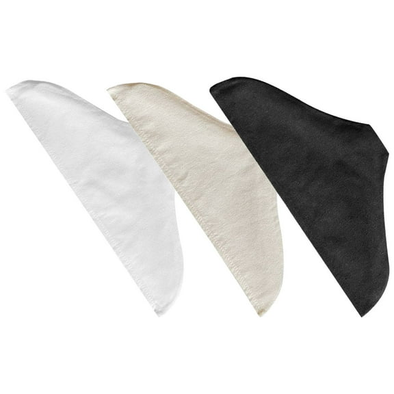 Raindrops 3pcs Clothes Hanger Guard Beige Cotton Linen Blend Anti-slip Protector for Women