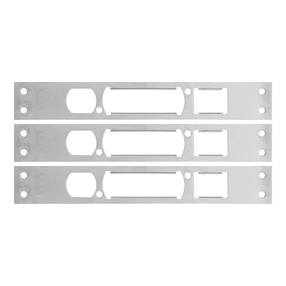 Raindrops 3pcs Deadbolt Strike Plate Security Locks For Front Door Stainless Steel Front Door Door Locks For Front Door Lock Plate Adjustable Exterior Doors Front Door Reinforcement Bracket