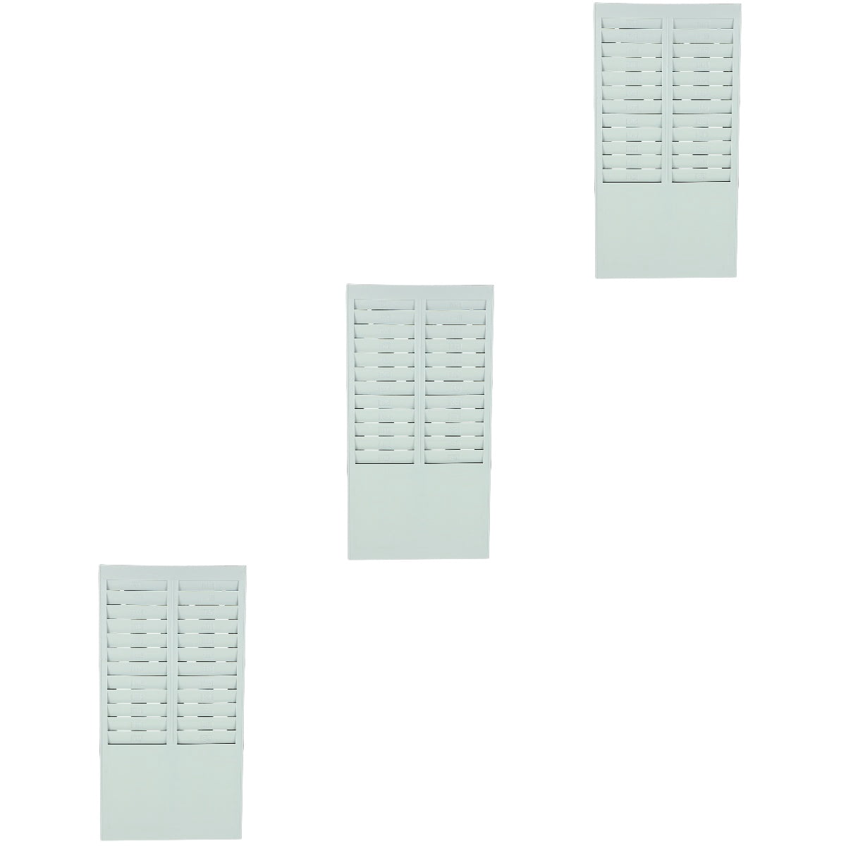 Exam Paper Rack Raindrops 3pcs Exams Attendance Card Rack Plastic Attendance Machine ...