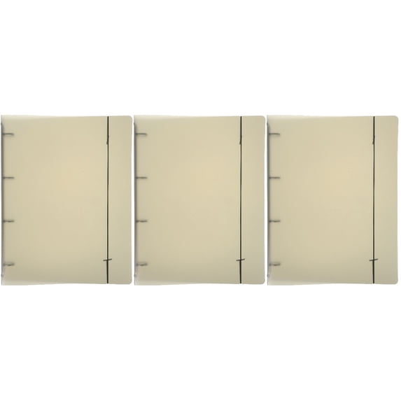 Raindrops 3-Pack Expanding Plastic File Folders, Reusable Document Organizer, File Storage Container for Office and Home