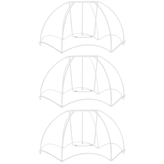 Raindrops 3pcs Lamp Shade Frame Metal Lampshade Rack Table Lamp Shade Frame DIY Lamp Frames E27