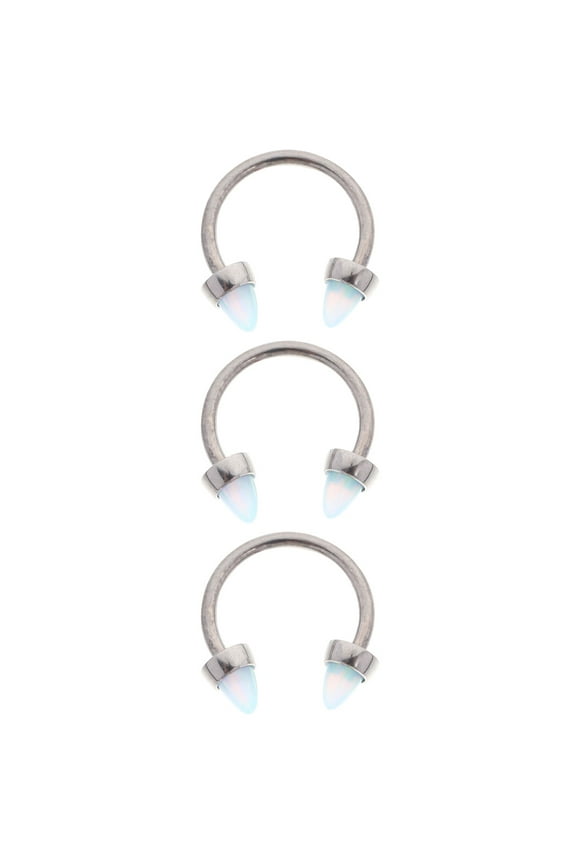 3pcs Lip Ring Metal Nose Ring Cone Nose Hoop Lip Nose Piercing Nose Jewelry