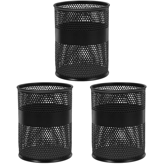 Raindrops 3pcs Mesh Pen Holder Pen Storage Bucket Office Pen Holder Desk Mesh Pen Holder Stationery Holder Pen Cup