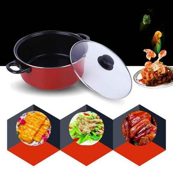 Raindrops 3Pcs Nonstick Red Cooking Accessories Pan Set for Home Kitchen